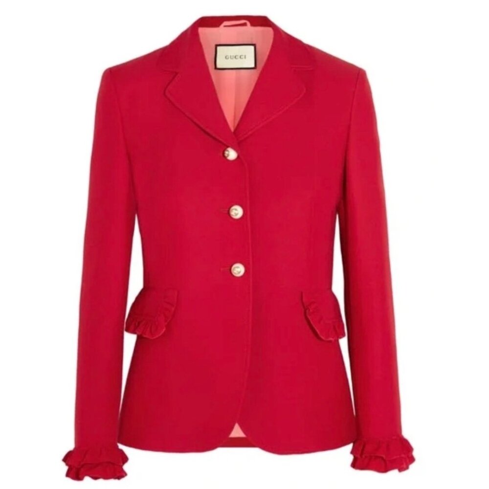 Gucci Red Wool and silk Jacket